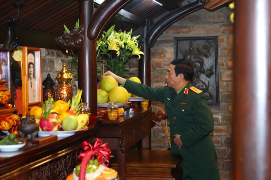 Đại tướng Phan Văn Giang tri ân các đồng chí nguyên lãnh đạo Đảng, Nhà nước và Quân đội