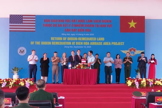 Khởi công hệ thống công nghệ nhiệt xử lý dioxin sân bay Biên Hòa